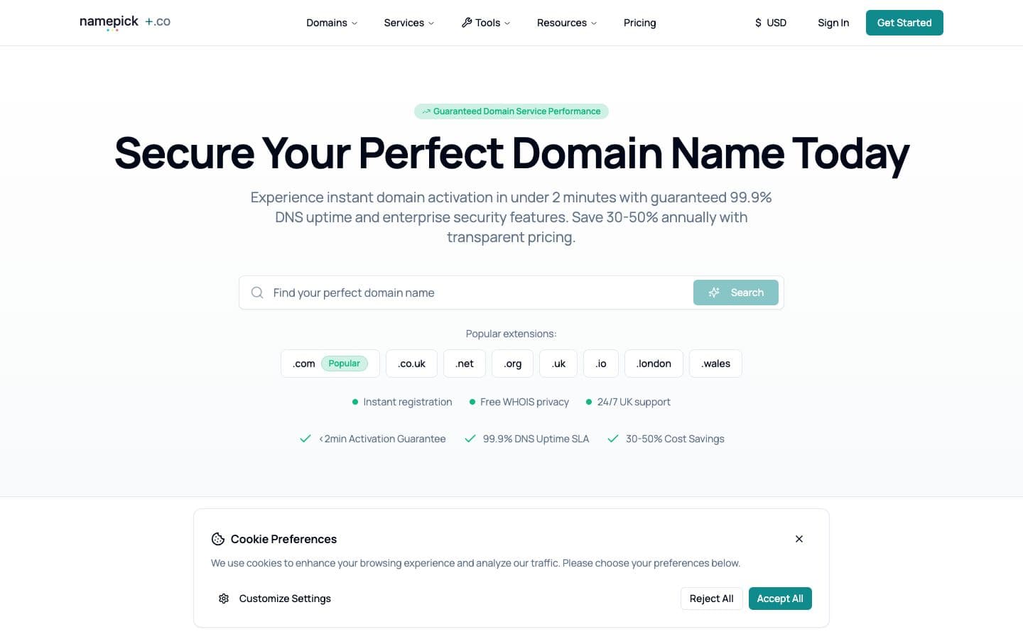 namepick.co screenshot
